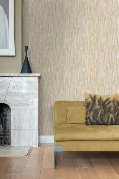 Origin Wallcoverings Tapete 3D Holzoptik Sandbeige - 50 x 900 cm - 347865