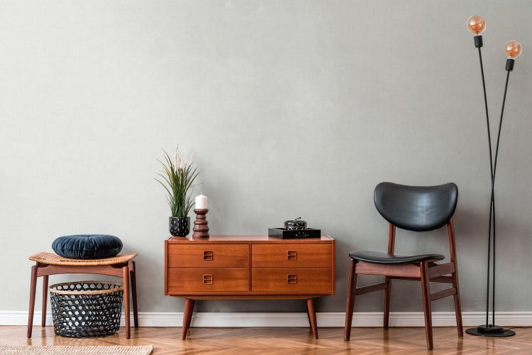 Tapete mit geometrischem Muster