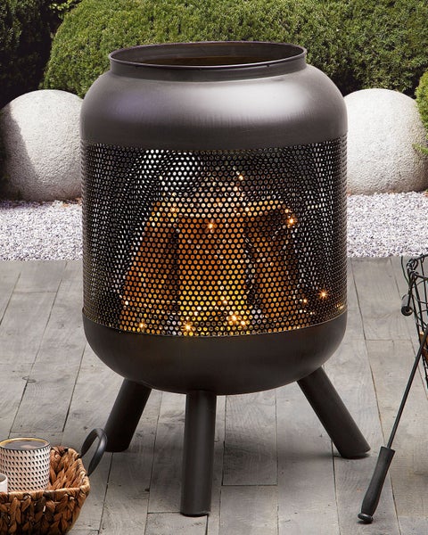 Feuerstelle VEER Metall Schwarz