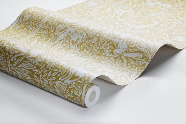 Borastapeter Tapete Blätter Gelb - 53 cm x 10.05 m - 660562