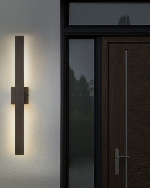 LED Außenwandleuchte MELGAM Schwarz