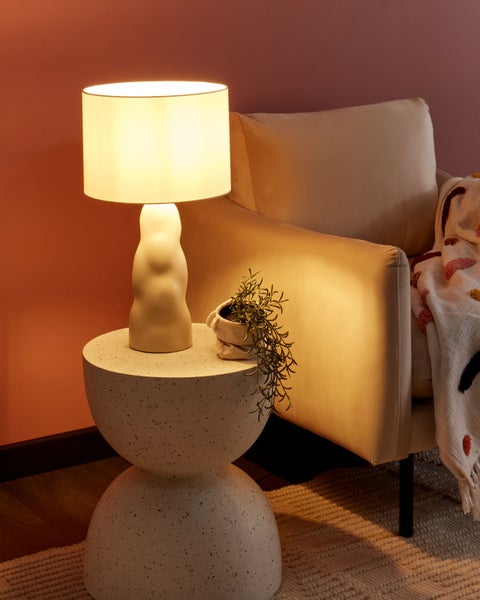 Tischleuchte VILAR Keramik Beige