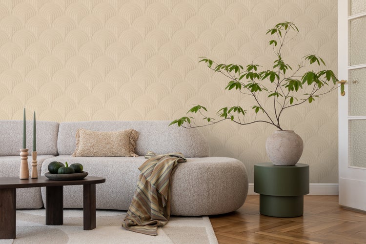 ESTAhome Tapete 3D Muster Beige - 50 x 900 cm - 131107
