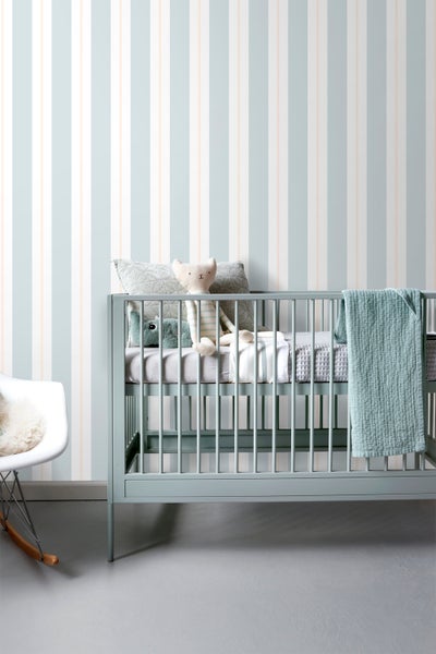 Sanders und Sanders Tapete Streifen Graublau - 53 cm x 10 m - 640307