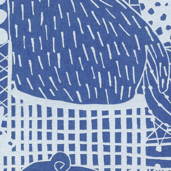 Nahaufnahme eines Stoffes mit grafischem Muster