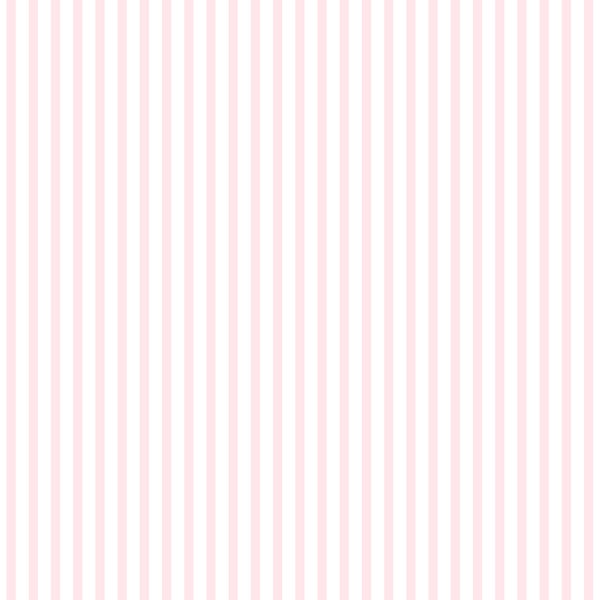 Sanders und Sanders Tapete Streifen Rosa und Weiß - 53 cm x 10 m - 640591