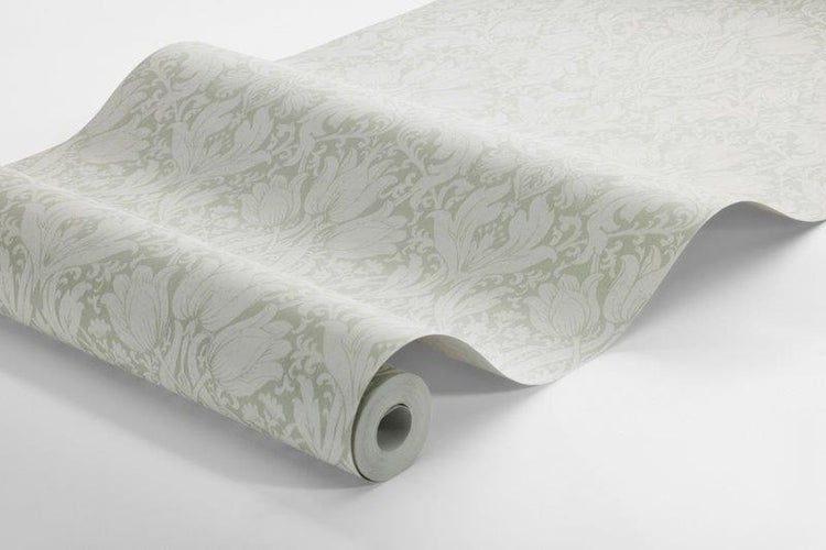 Borastapeter Tapete Barockmuster Grün - 53 cm x 11.2 m - 660141
