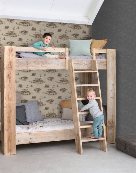 ESTAhome Tapete Cowboys Beigebraun - 50 x 900 cm - 131410
