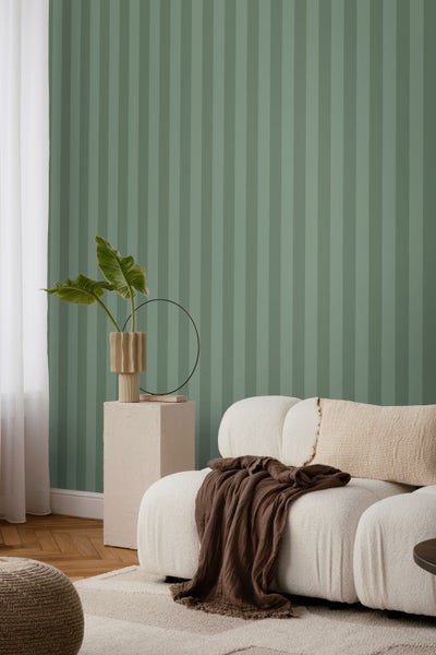 Sanders und Sanders Tapete Streifenmuster Grün - 50 x 900 cm - 935391