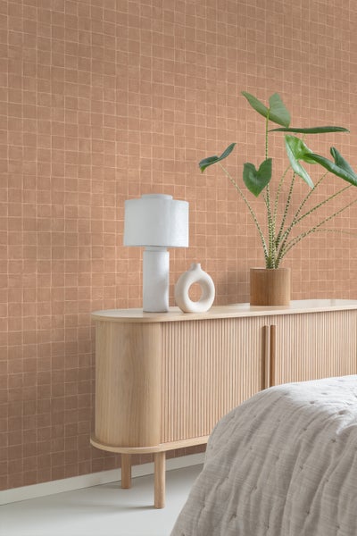 Origin Wallcoverings Tapete Fliesenmuster Terrakotta - 50 x 900 cm - 348048
