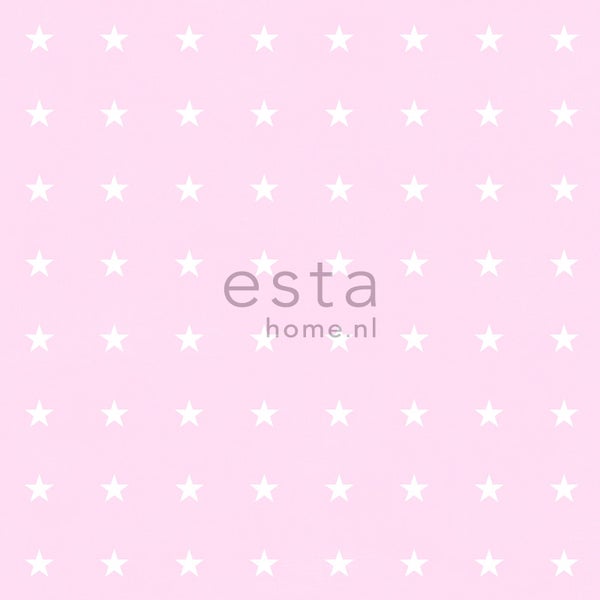 ESTAhome Tapete Sterne Rosa - 53 cm x 10.05 m - 136458