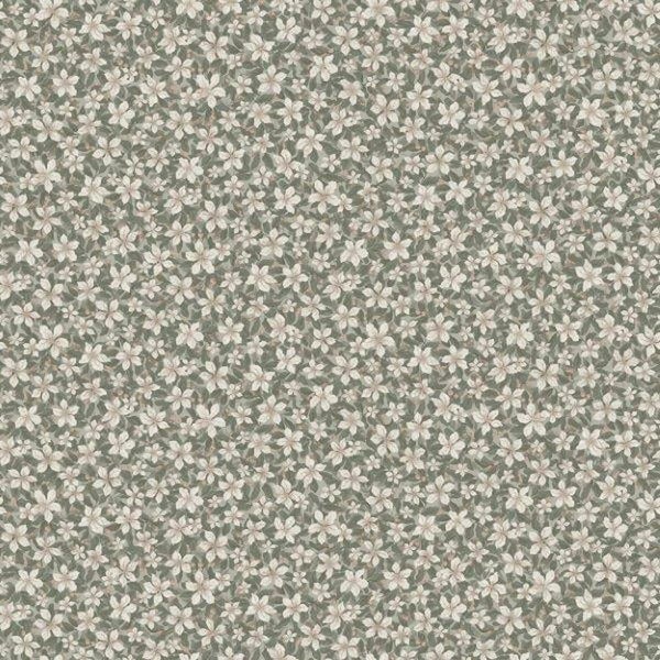 Borastapeter Tapete Blumenmuster Grün - 53 cm x 10.05 m - 660920