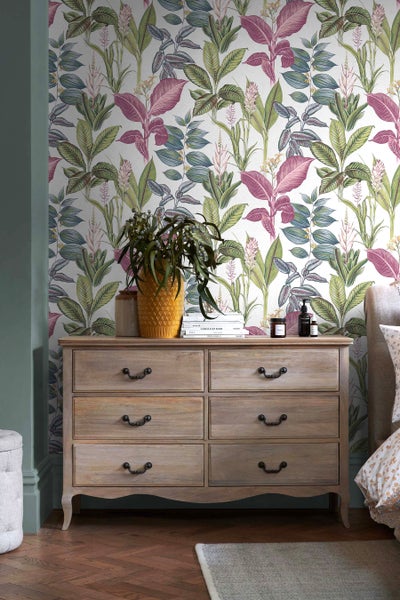Next Vliesbehang | Fantasy Rainforest Leaves - Multi - 10mx52cm