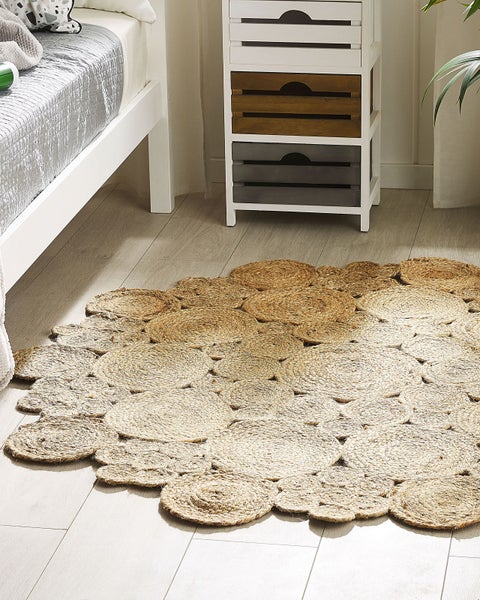 Teppich GERDEK Beige ø 135 cm Jute