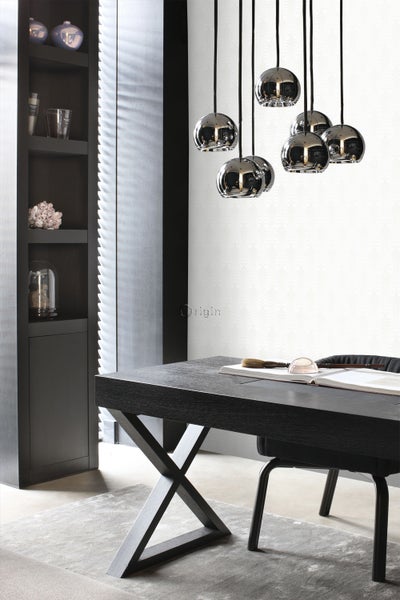 Origin Wallcoverings Tapete grafische Form Weiß - 53 cm x 10.05 m - 345917
