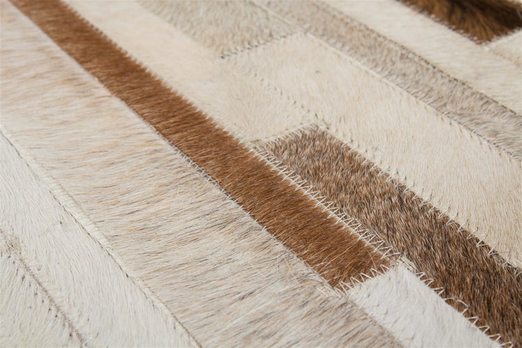 Flachflor Teppich Ulysses Creme Modern 160 x 230 cm
