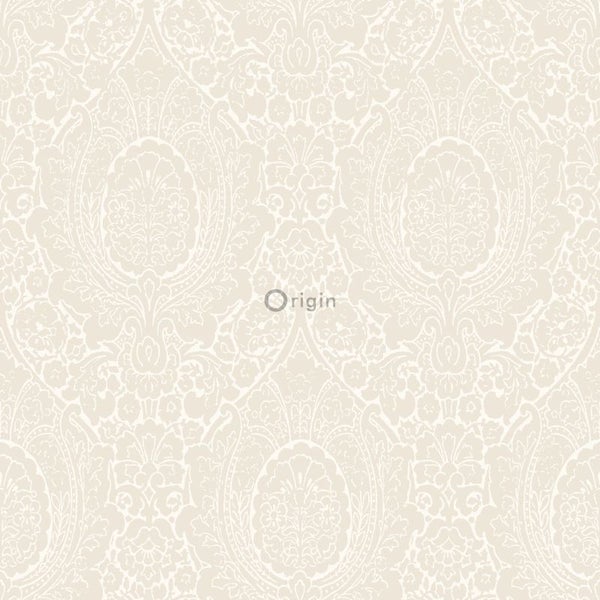 Origin Wallcoverings Tapete Ornamente Blütenweiß - 53 cm x 10.05 m - 345425