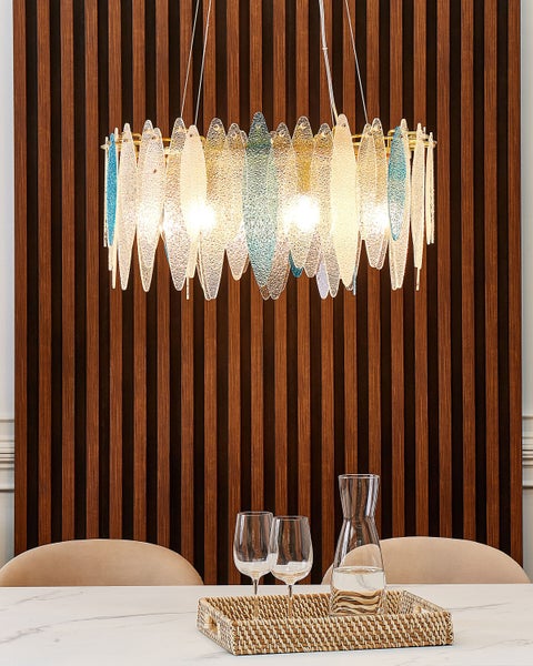 Kronleuchter MALACCA Glas Bunt