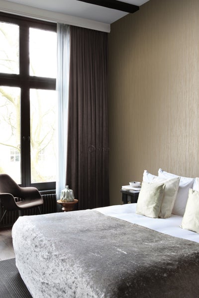 Origin Wallcoverings Tapete feine Streifen Kupferbraun - 53 cm x 10.05 m - 346620