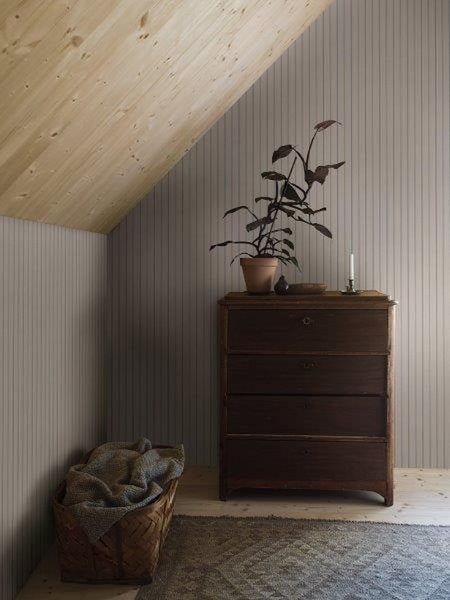 Borastapeter Tapete Streifen Beige und Blau - 53 cm x 10.05 m - 661054