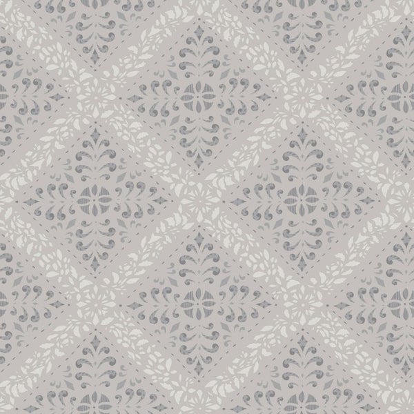 Borastapeter Tapete Fliesenmuster Grau - 53 cm x 10.05 m - 660053