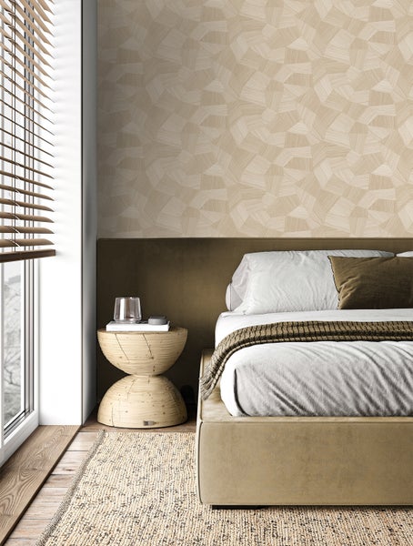 Origin Wallcoverings Tapete 3D-Muster Sandbraun - 53 cm x 10.05 m - 347983