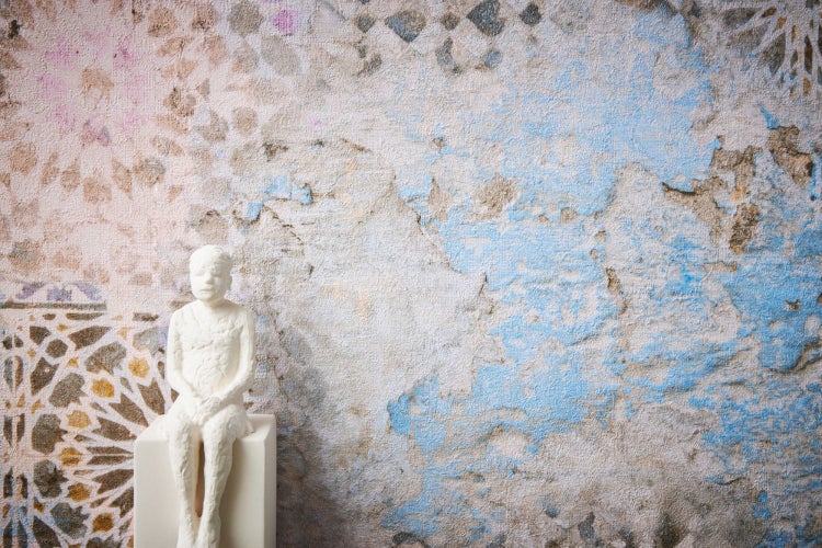 Tapetenrolle mit abstraktem Muster