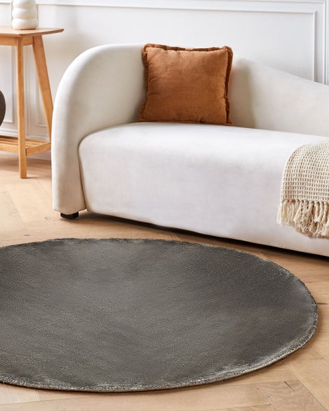 Teppich GESI II Dunkelgrau ø 140 cm Viskose