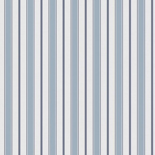 Sanders und Sanders Tapete Streifen Blau und Grau - 53 cm x 10.05 m - 640699