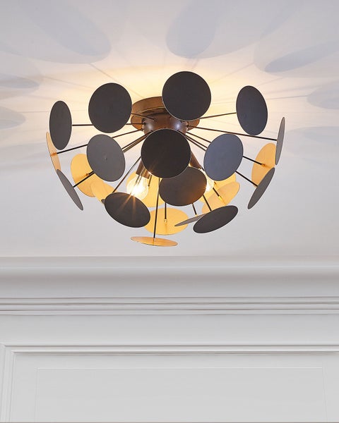 Deckenlampe MARITSA Metall Schwarz