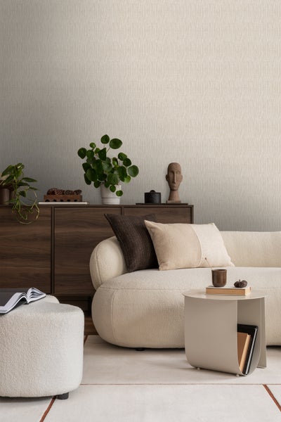 Sanders und Sanders Tapete Leinen-Optik Beige - 53 cm x 10 m - 640210