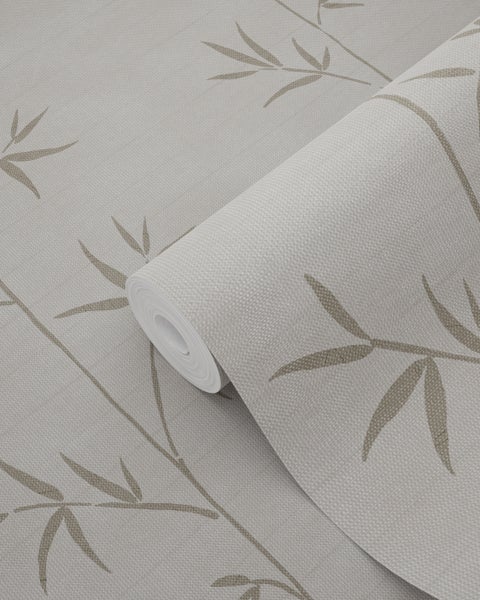 ESTAhome Tapete Bambusmuster Beigebraun - 53 cm x 10.05 m - 148726
