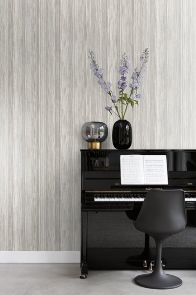 Origin Wallcoverings Tapete Streifenmuster Hellbraun - 53 cm x 10.05 m - 347237