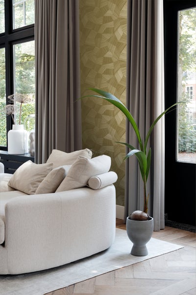 Origin Wallcoverings Tapete 3D-Muster Gold - 53 cm x 10.05 m - 347822