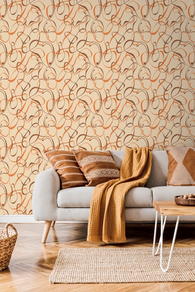 Sanders und Sanders Tapete figurative Motive Beige - 50 x 900 cm - 935277