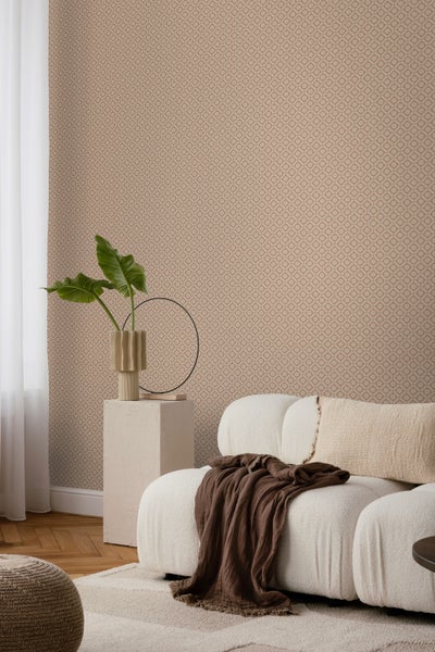 Borastapeter Tapete Fliesenmuster Terrakotta - 53 cm x 10.05 m - 660575