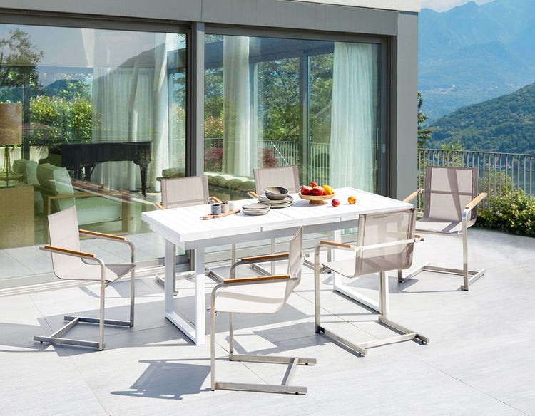 Gartenmöbel Set 6-Sitzer VALCANETTO/COSOLETO Metall Beige