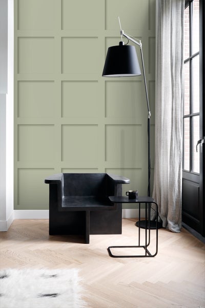 Origin Wallcoverings Tapete Holzwandverkleidung Hell Graugrün - 50 x 900 cm - 347955