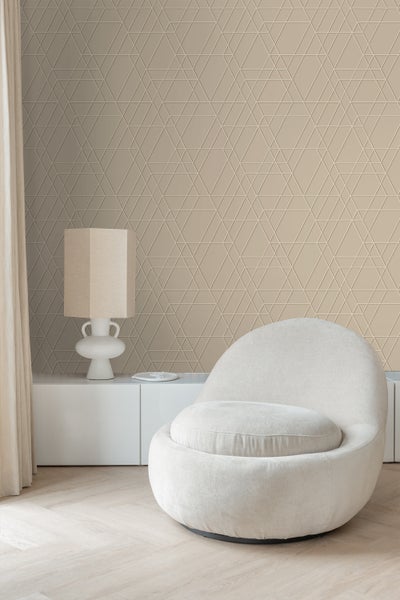 ESTAhome Tapete 3D-Muster Beige - 50 x 900 cm - 139601