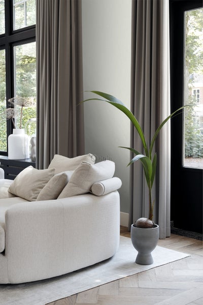 Origin Wallcoverings Tapete Leinen-Optik Hellmeeresgrün - 53 cm x 10.05 m - 347008