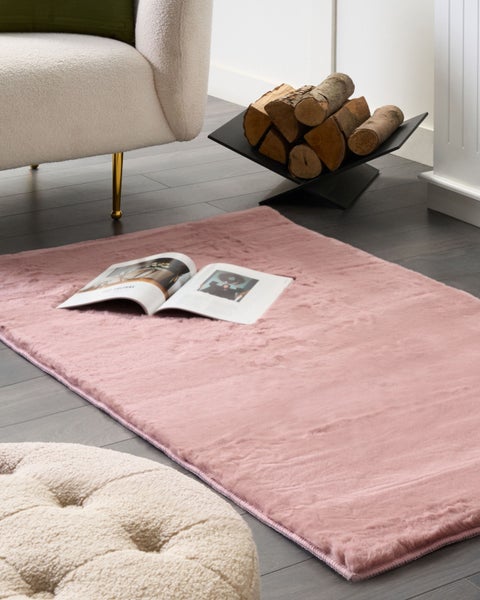 Kunstfellteppich MIRPUR Rosa 80 x 150 cm