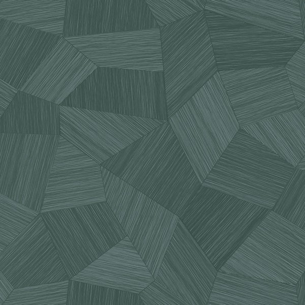 Origin Wallcoverings Tapete 3D-Muster Petrolgrün - 53 cm x 10.05 m - 347823