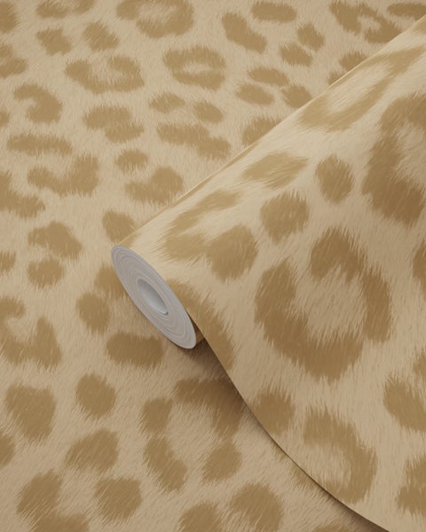 ESTAhome Tapete Leopardenmuster Hellbraun - 50 x 900 cm - 139967