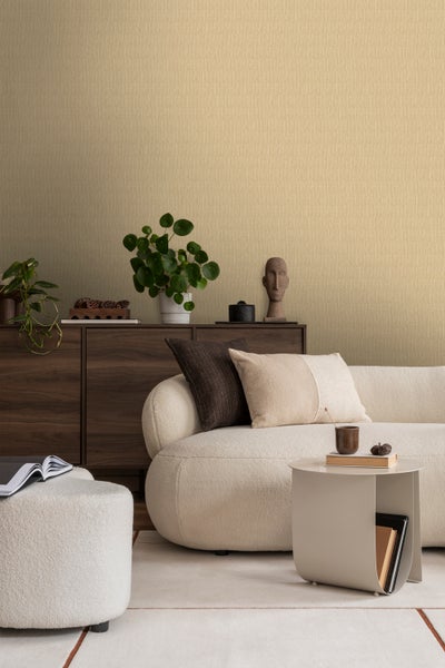 Sanders und Sanders Tapete Uni Dunkelgelb - 53 cm x 10 m - 640379