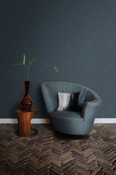Origin Wallcoverings Tapete 3D-Muster Dunkelblau - 0,53 x 10,05 m - 347846