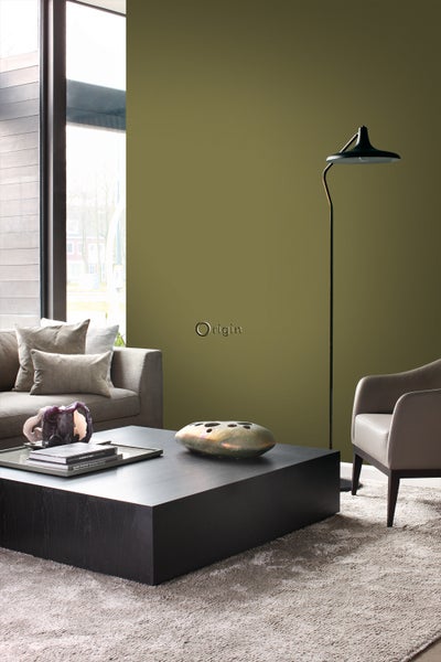 Origin Wallcoverings Tapete Uni Ockergelb - 53 cm x 10.05 m - 346905