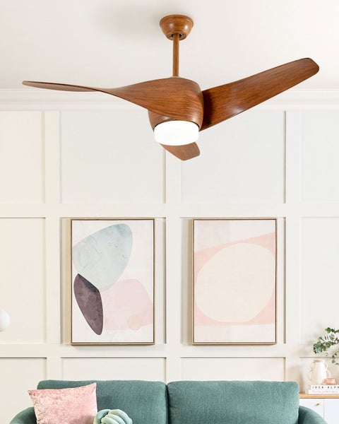 Deckenventilator mit Licht PARIA mit Fernbedienung Braun