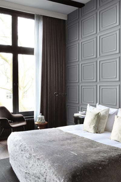 Origin Wallcoverings Tapete Holzwandverkleidung Grau - 53 cm x 10.05 m - 347814