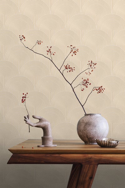 ESTAhome Tapete 3D Muster Beige - 50 x 900 cm - 131101
