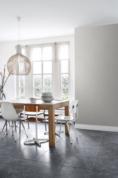 ESTAhome Tapete geometrische Formen Taupe - 53 cm x 10.05 m - 148349